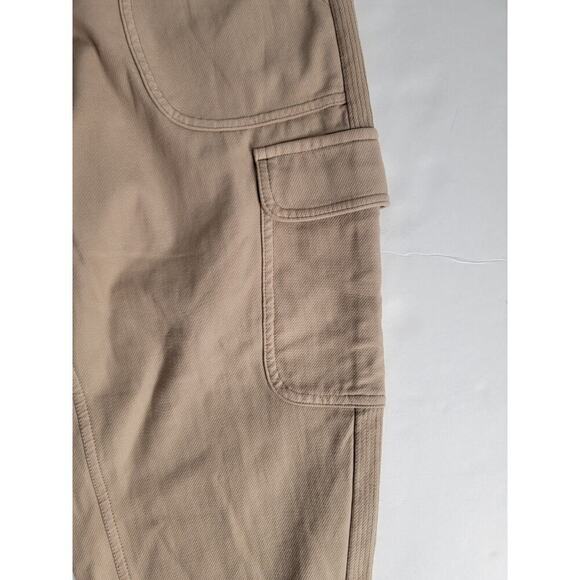 Athleta Womens Sz 4 Farallon Cargo Crop Pant Jogger Pockets Silt Taupe 531093 - Picture 5 of 9